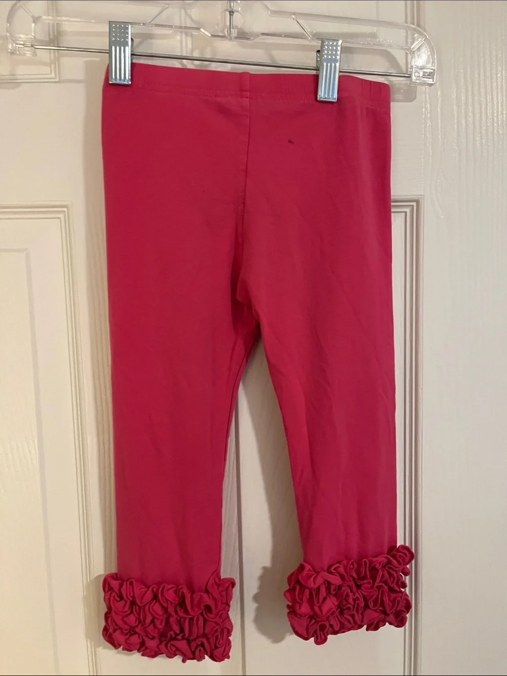 Matilda Jane Green and Pink Floral Pearl Dress 8 w Ruffle Pants 6